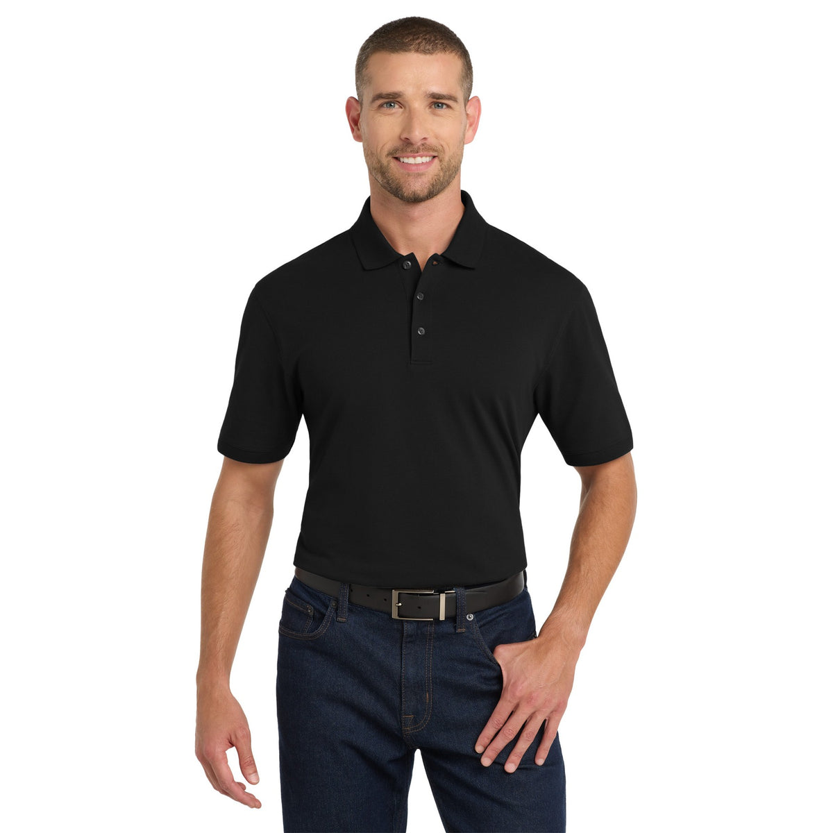 ROVYFE Signature Men's Polo — 100% Piqué Cotton