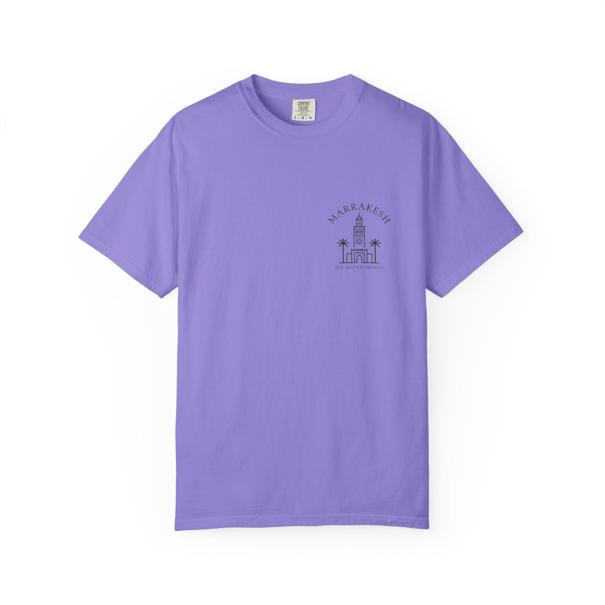 Marrakech Koutoubia Mosque Illustration T-shirt | Travel Souvenir