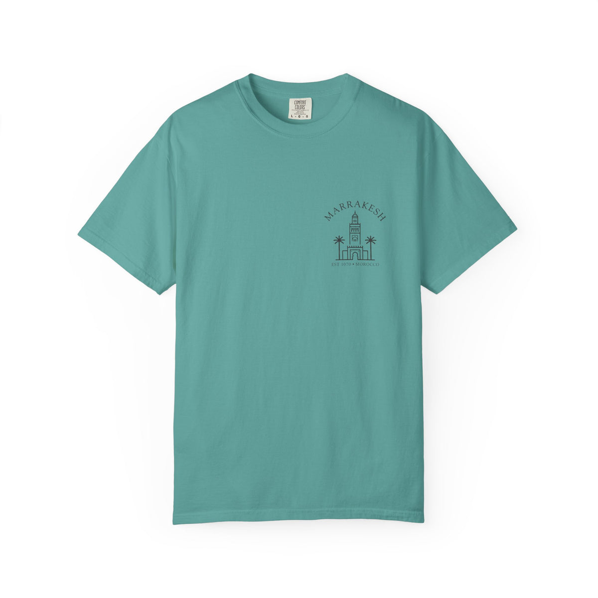 Marrakech Koutoubia Mosque Illustration T-shirt | Travel Souvenir