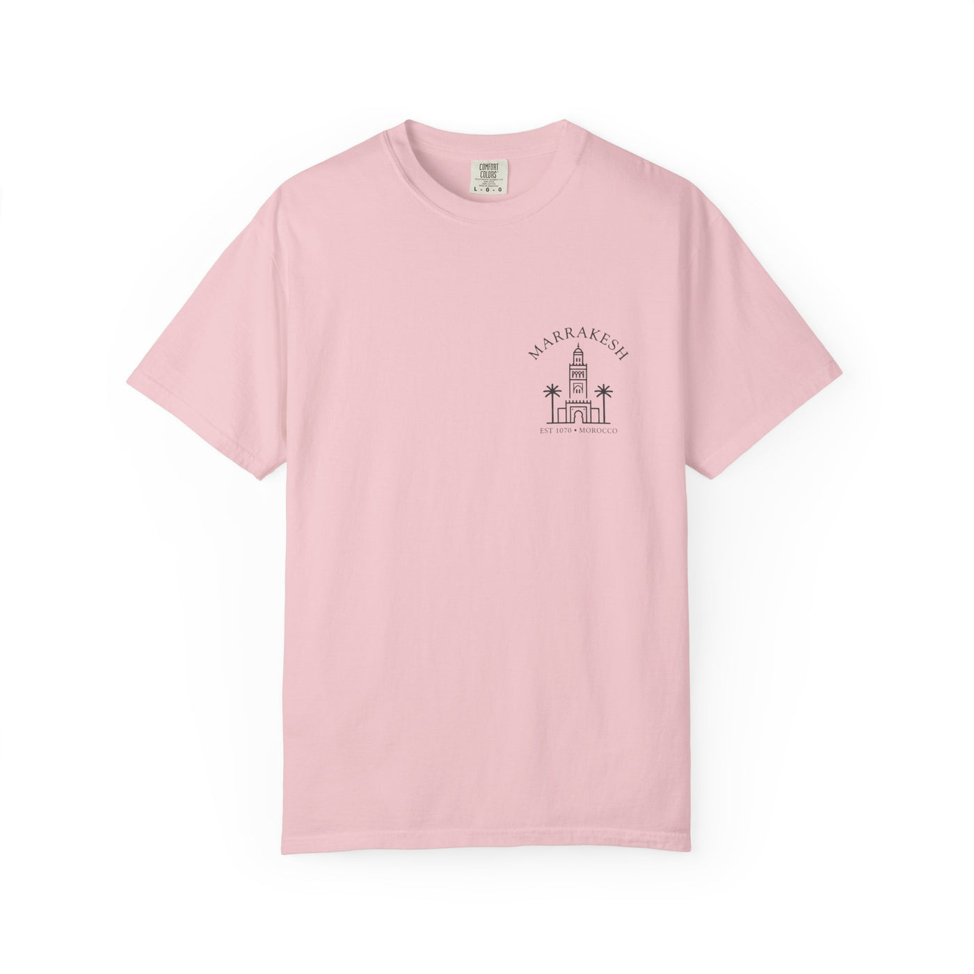 Marrakech Koutoubia Mosque Illustration T-shirt | Travel Souvenir