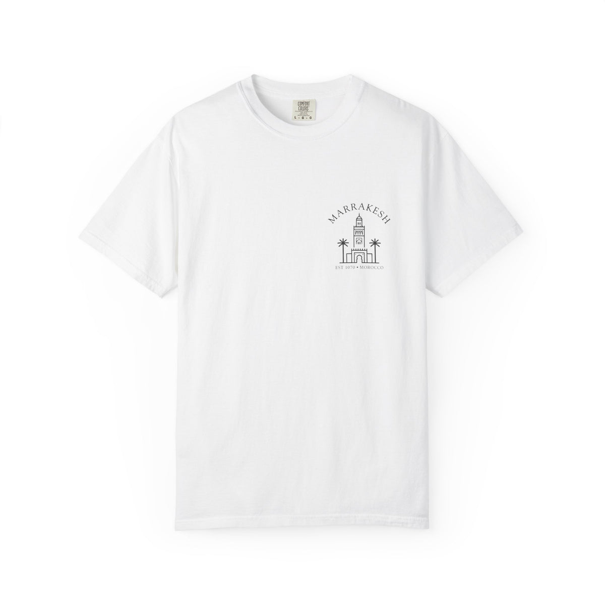 Marrakech Koutoubia Mosque Illustration T-shirt | Travel Souvenir